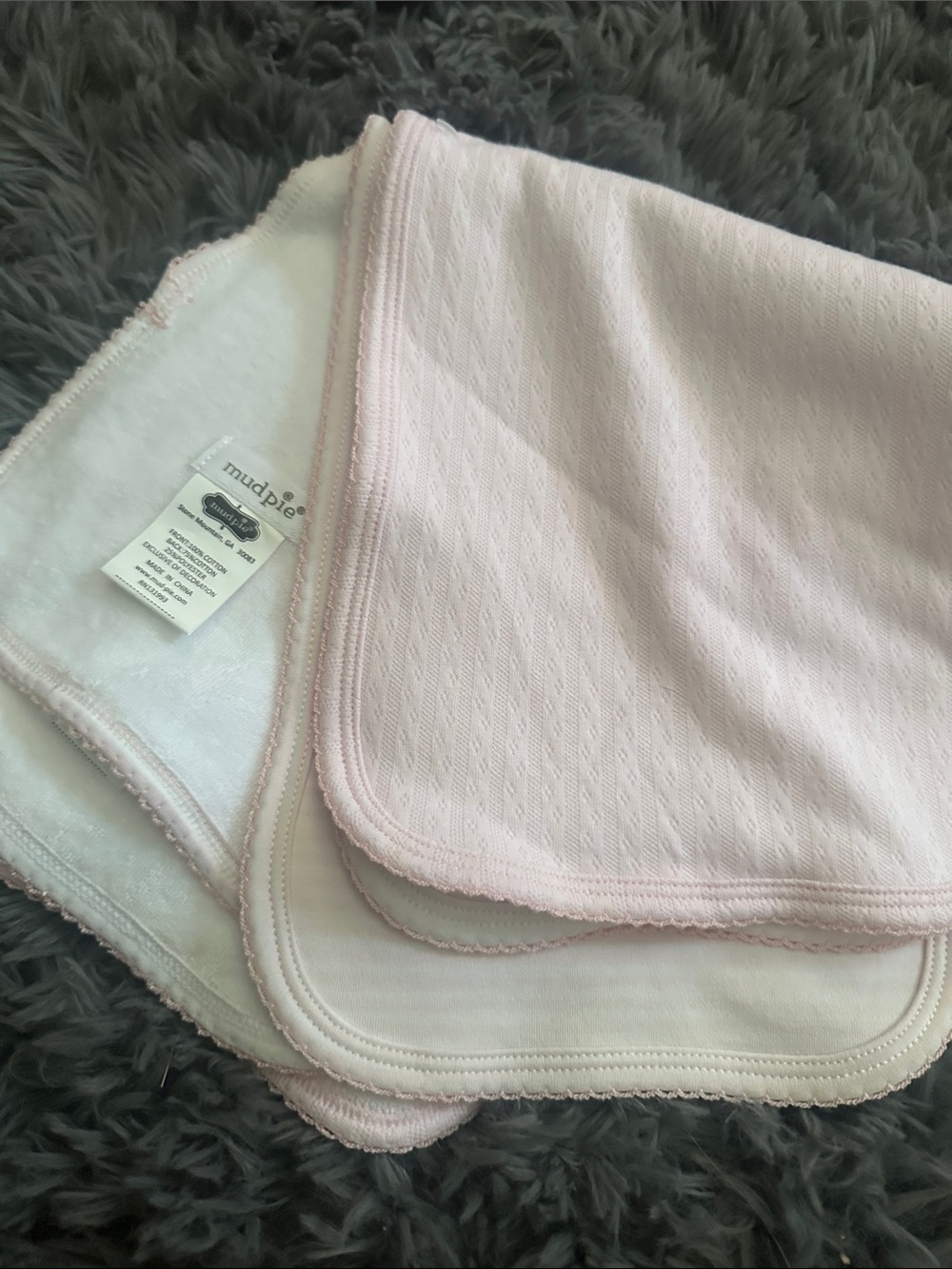 MudPie burp cloth set of 3